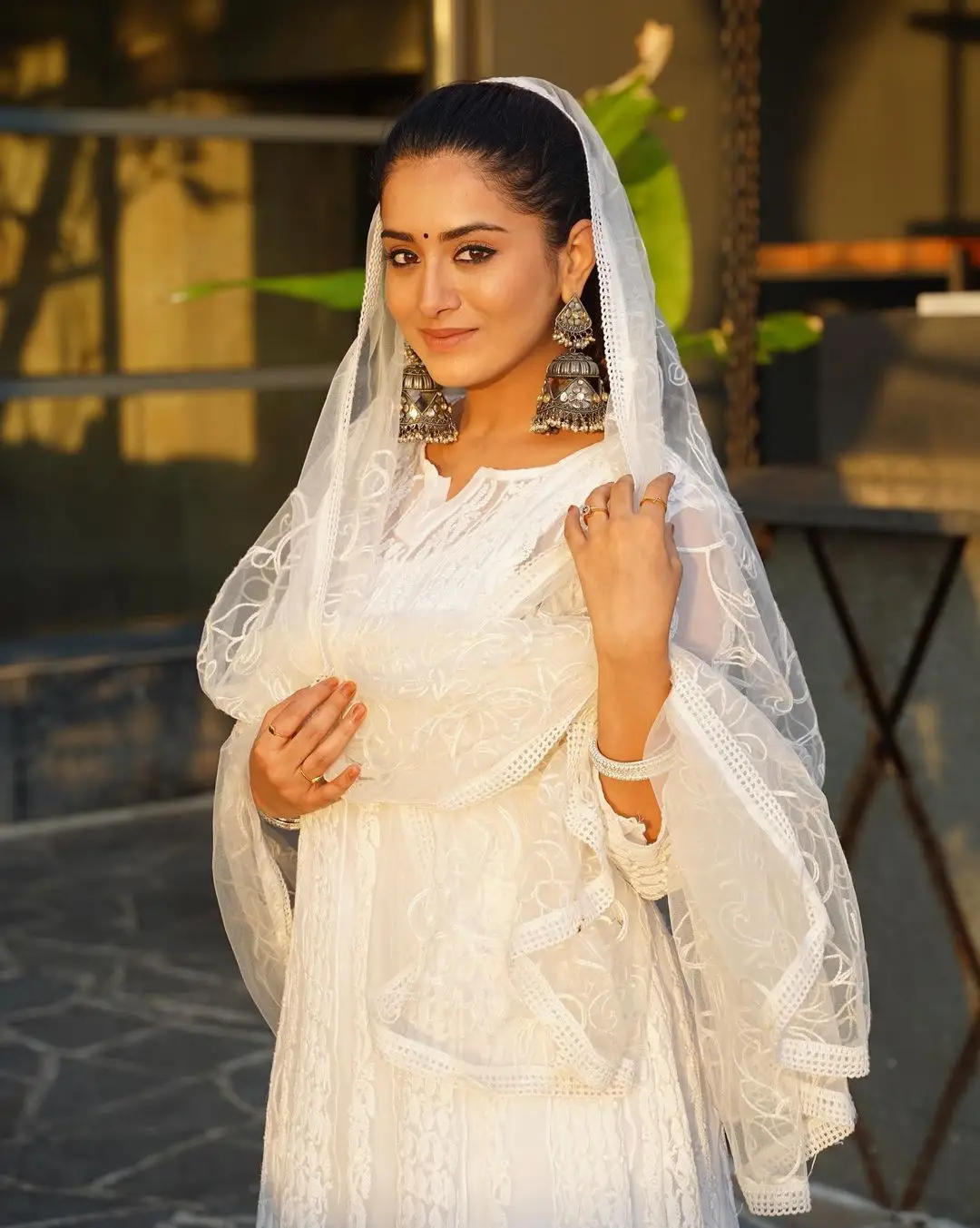 Indian Girl Rashi Singh in Beautiful White Dress